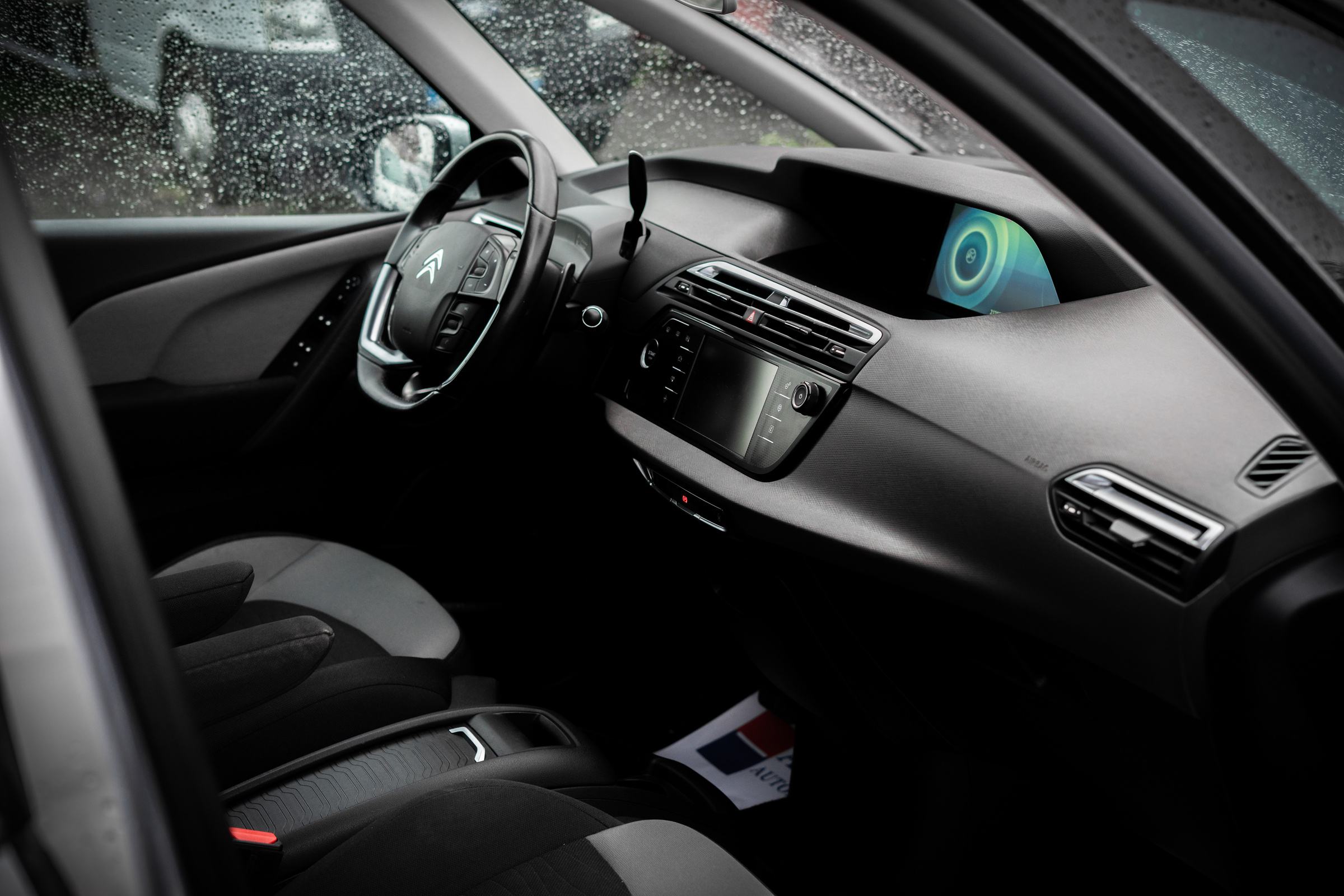 A Black Car Interior of Citroen